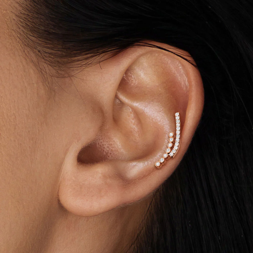 Labret Rod curved Zirconia Internally Threaded - Image 5