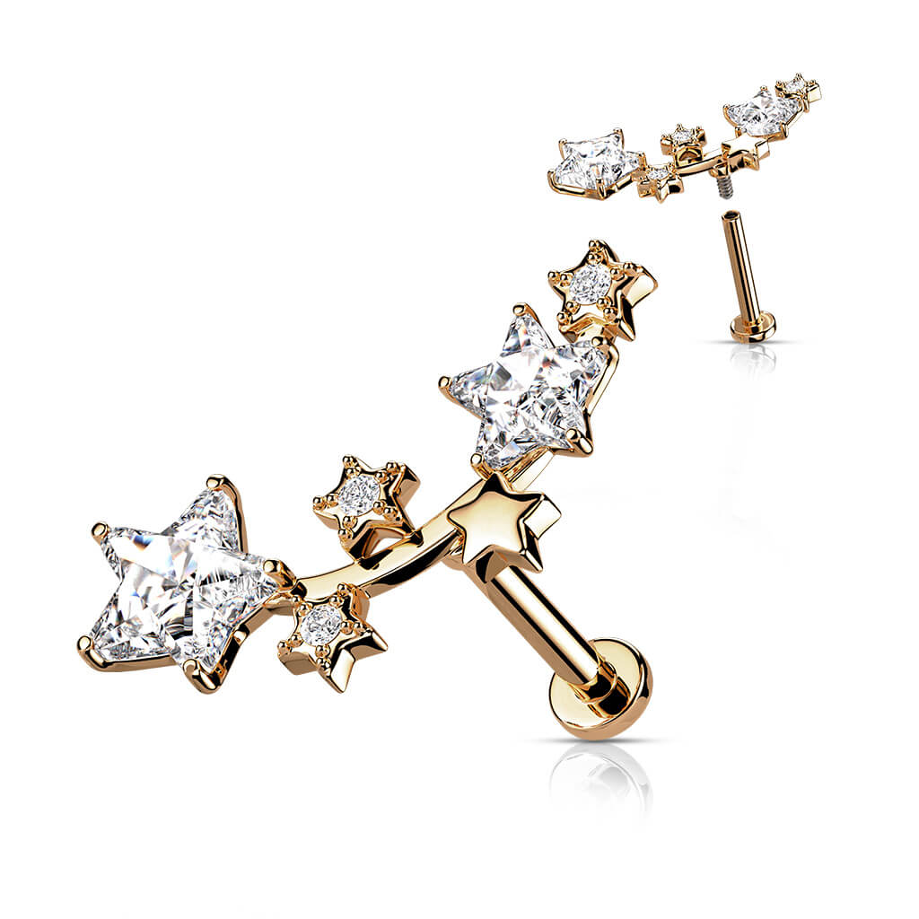 Labret Star Zirconia Internally Threaded - Image 6