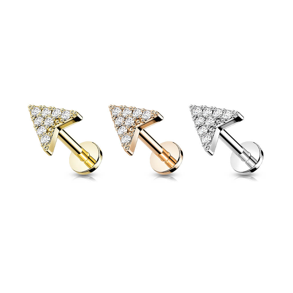 Labret Arrow Zirconia Internally Threaded - Image 5