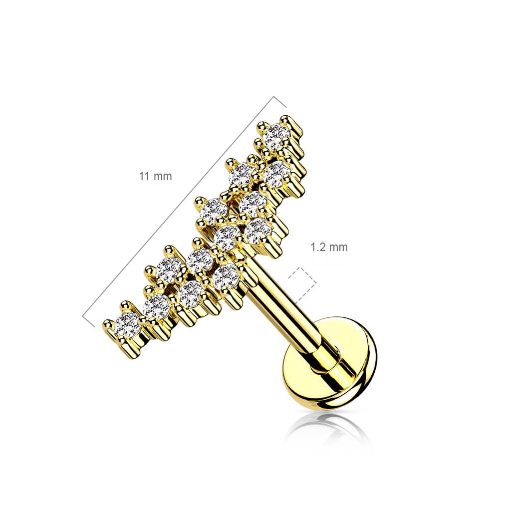 Labret Zirconia Internally Threaded - Image 3