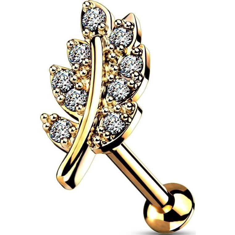 Labret Internally Threaded Leaf Zirconia