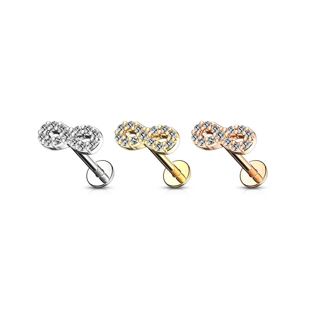 Labret Infinity Zirconia Internally Threaded - Image 5