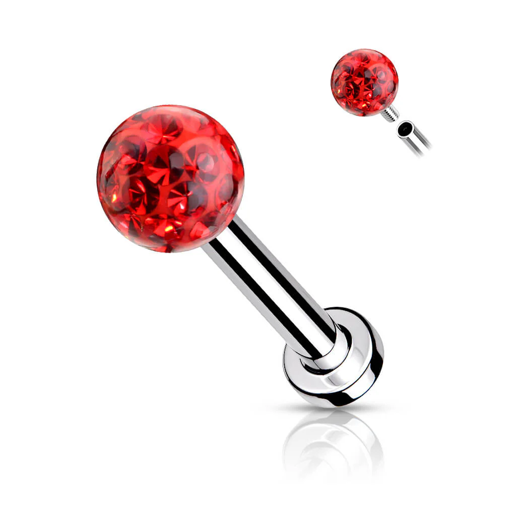 Labret Zirconia Ball Internally Threaded - Image 12