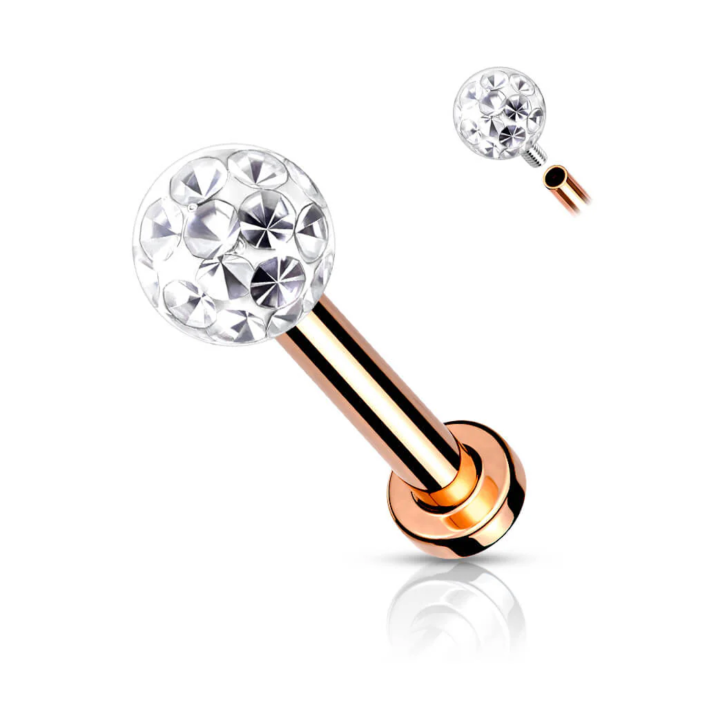 Labret Zirconia Ball Internally Threaded - Image 13