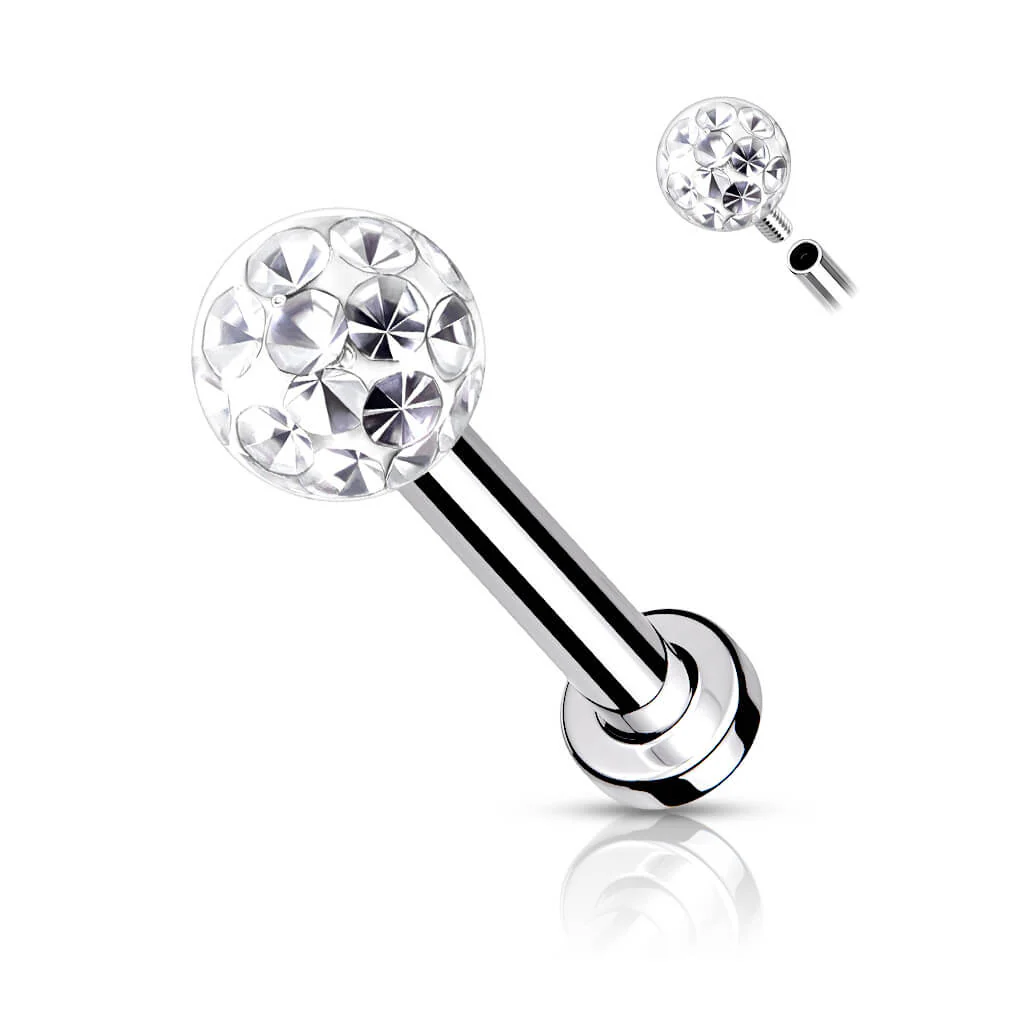 Labret Zirconia Ball Internally Threaded - Image 7