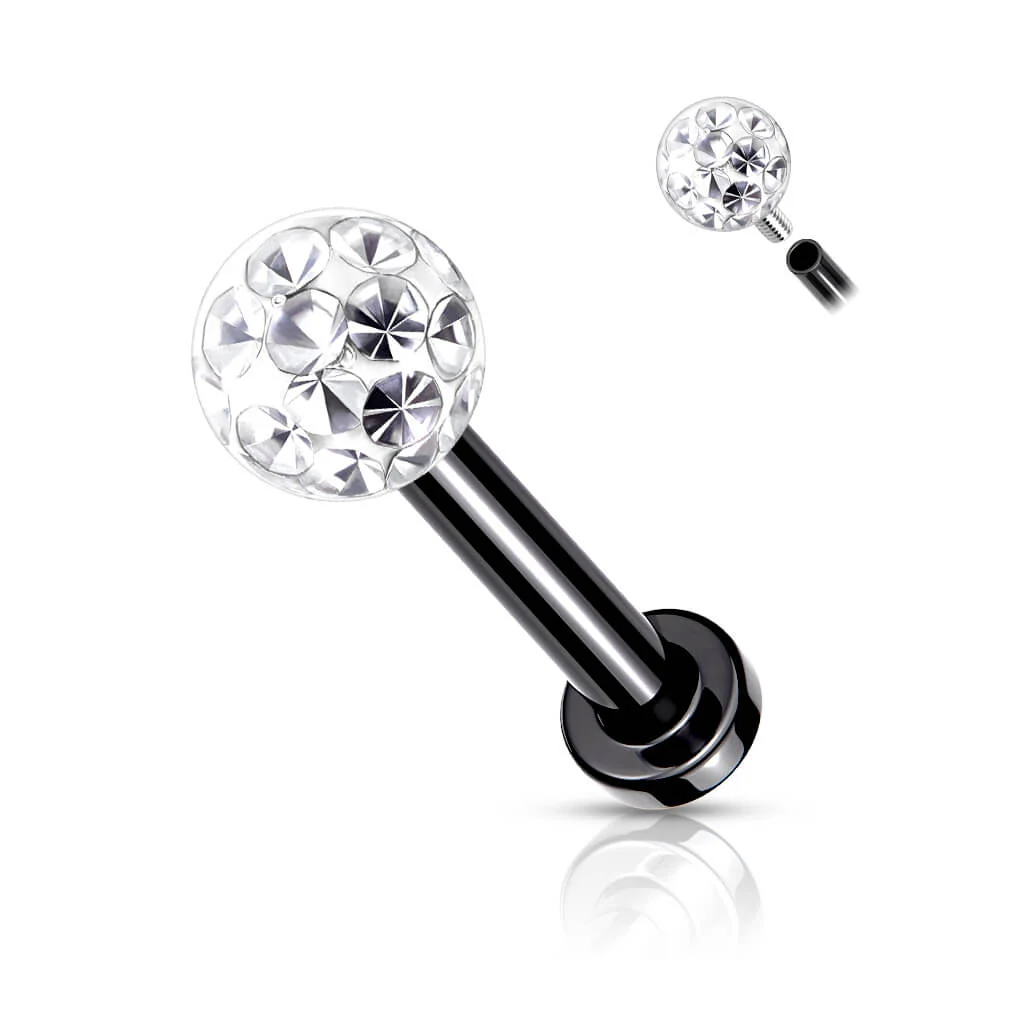 Labret Zirconia Ball Internally Threaded - Image 9