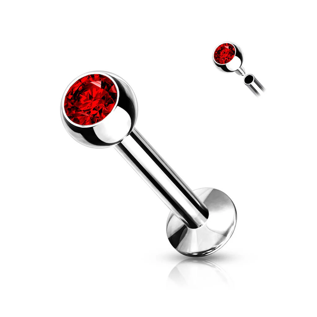 Labret Zirconia Ball Internally Threaded - Image 13