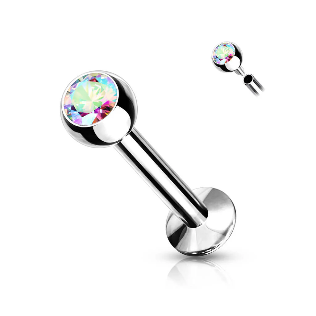 Labret Zirconia Ball Internally Threaded - Image 9