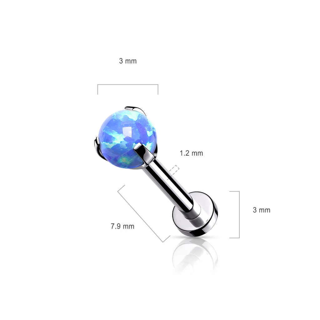 Labret Opal Internally Threaded - Image 3