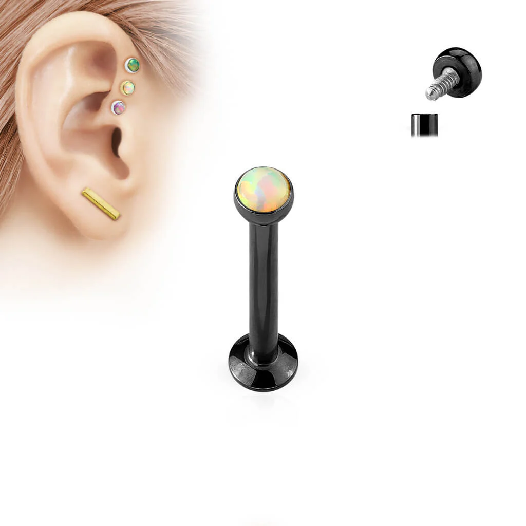 Labret Opal Flat Internally Threaded - Image 3