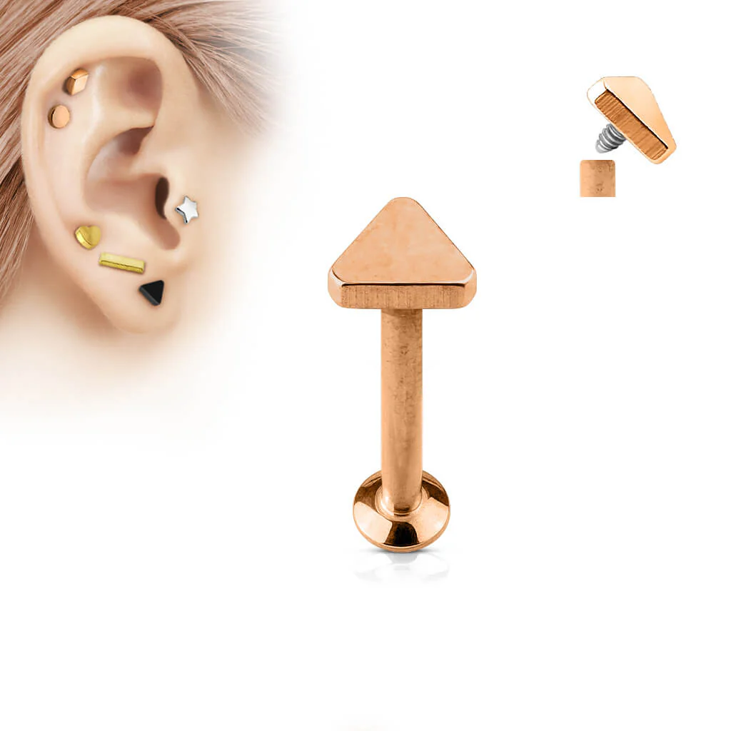 Labret Triangle Flat Internally Threaded - Image 4
