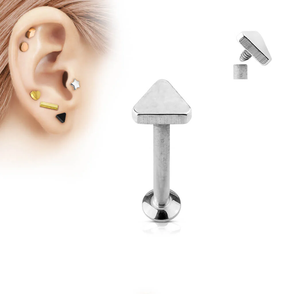 Labret Triangle Flat Internally Threaded - Image 5