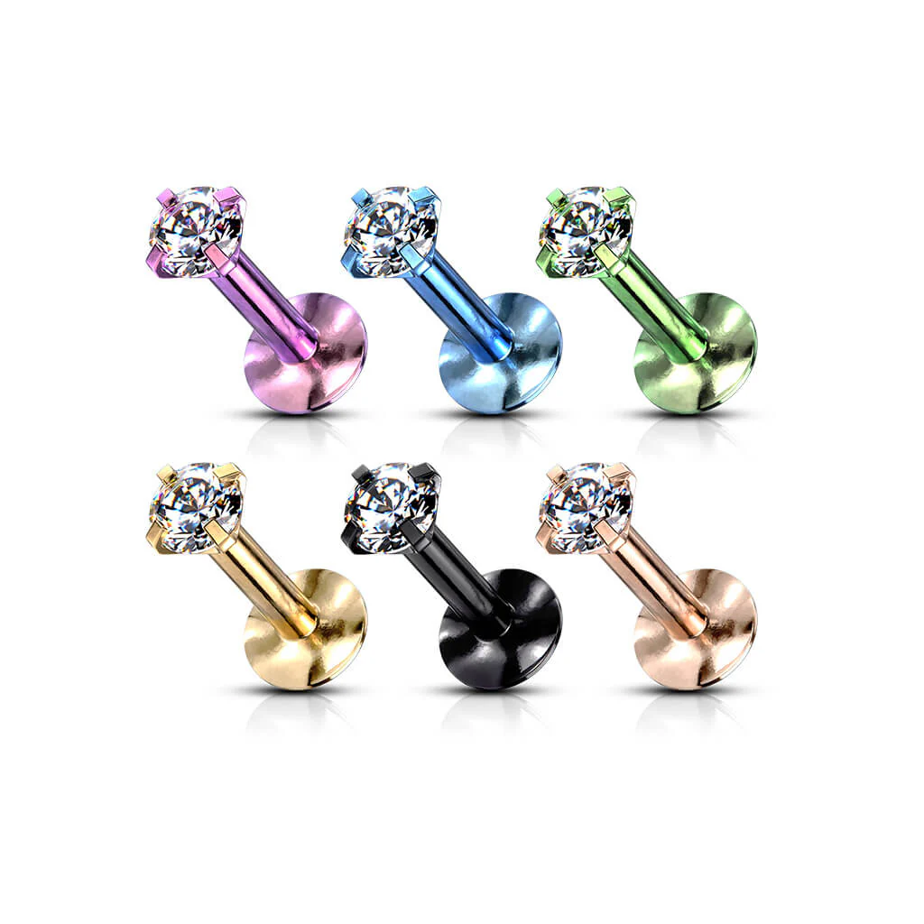 Labret Zirconia Internally Threaded - Image 3