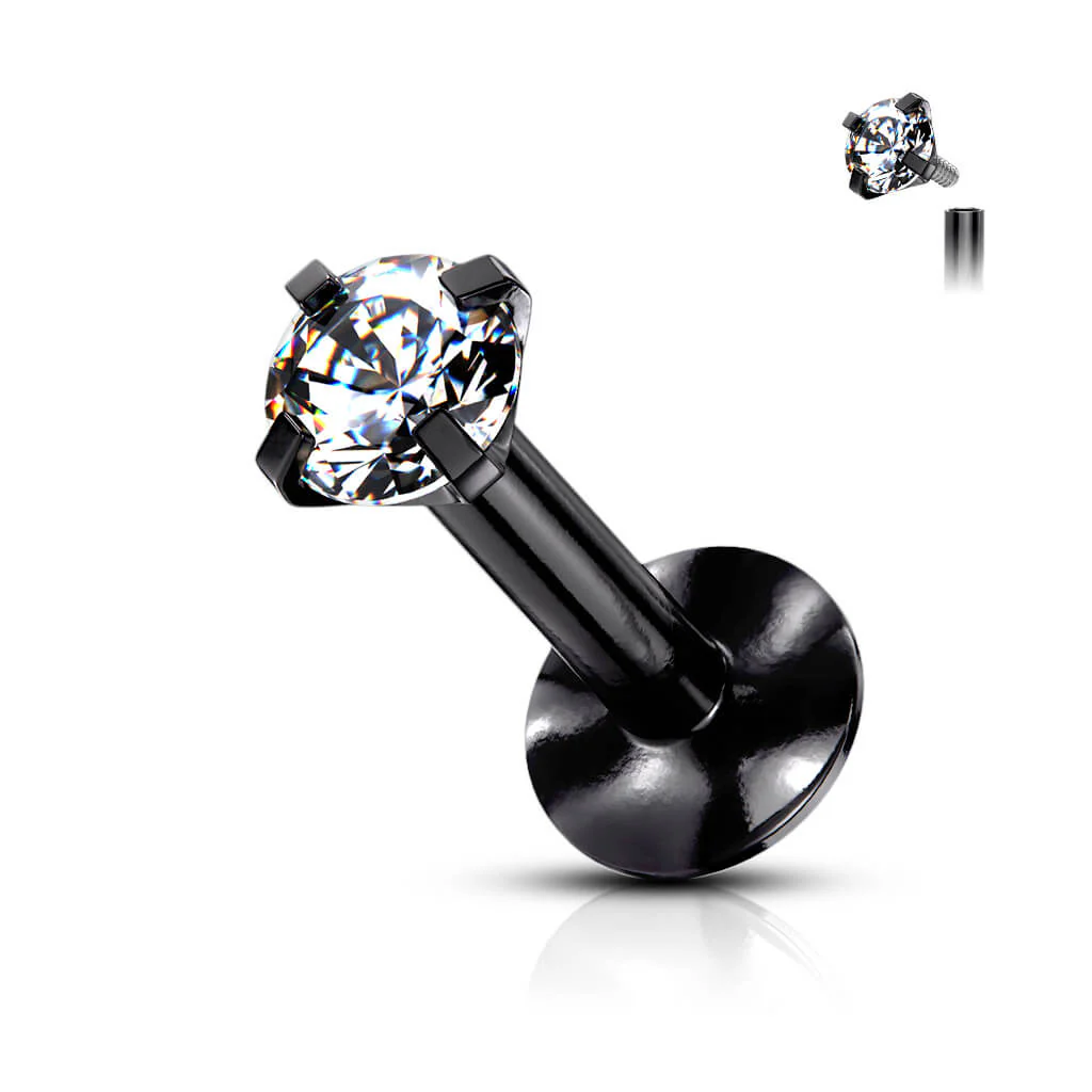 Labret Zirconia Internally Threaded - Image 4