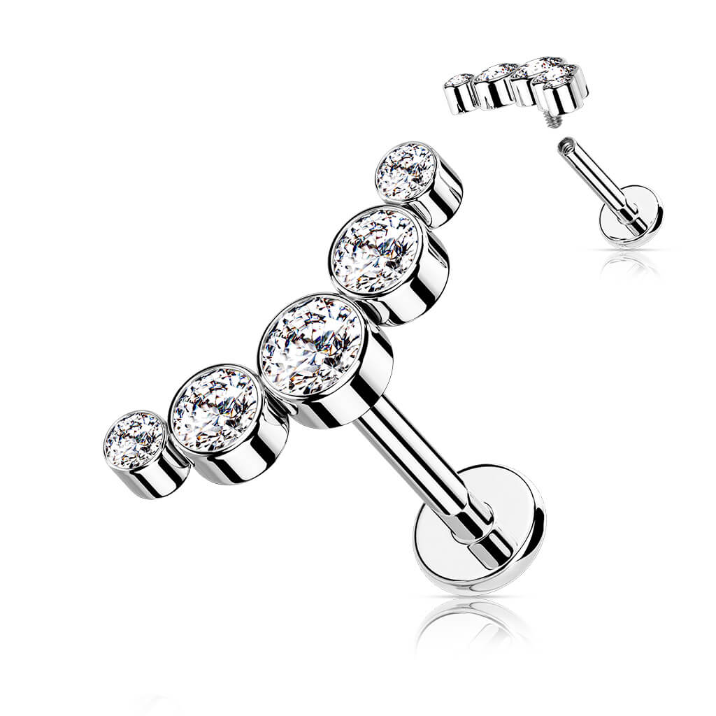 Labret 5 Zirconia Internally Threaded - Image 4