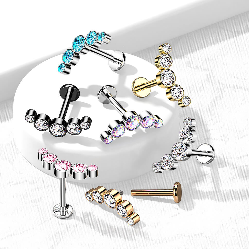Labret 5 Zirconia Internally Threaded - Image 7