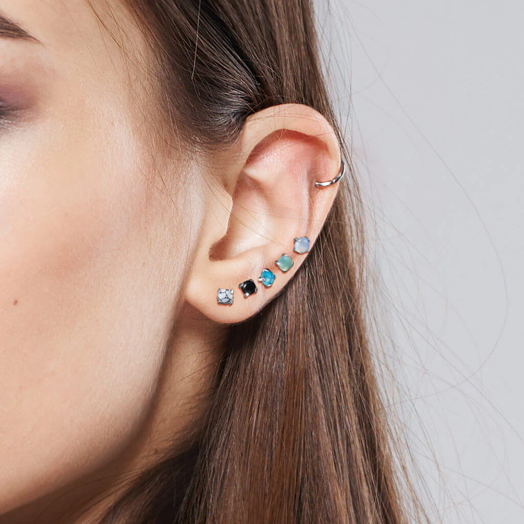 Labret Semi-Precious Stone Internally Threaded - Image 7