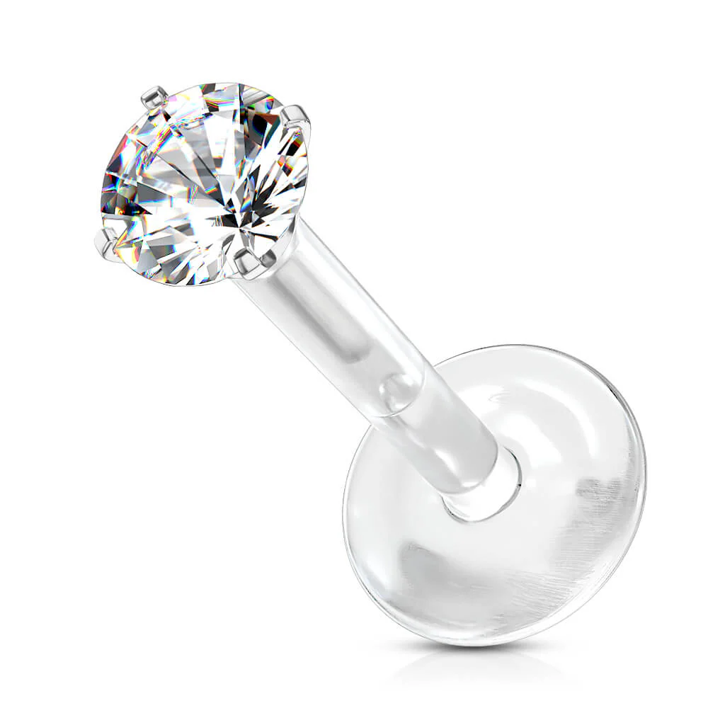 Labret Zirconia dimple setting - Image 2