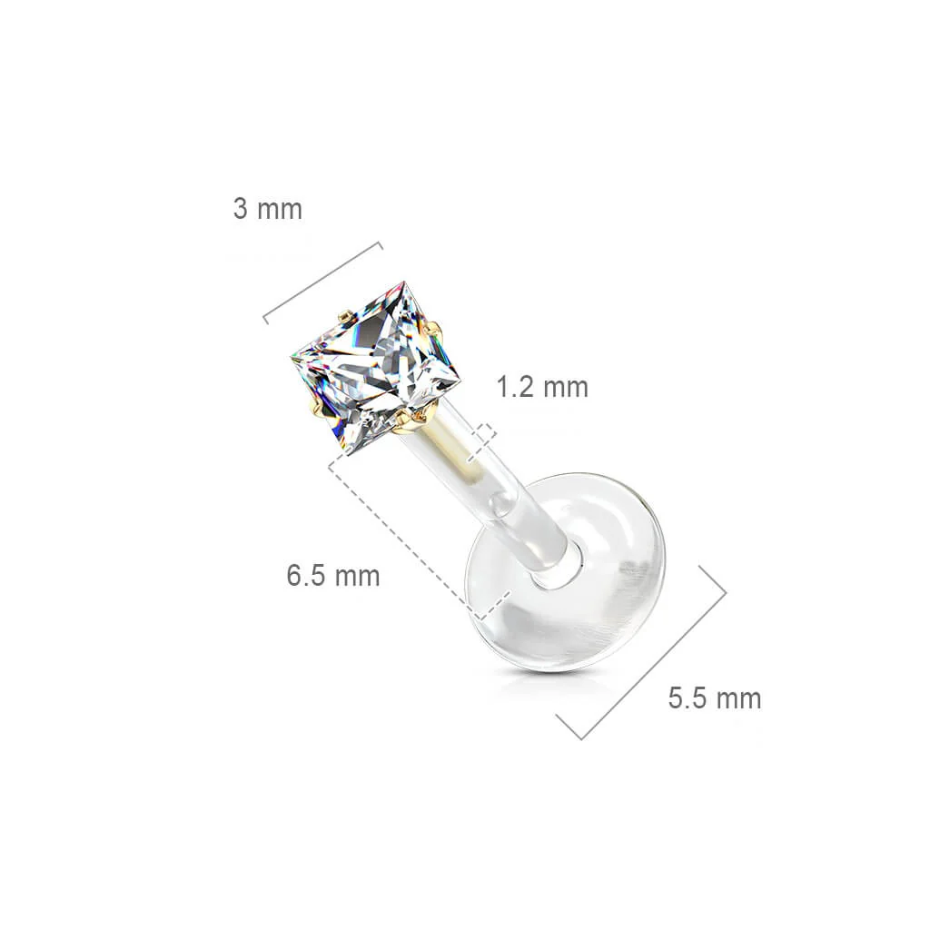 Labret Square Zirconia - Image 3