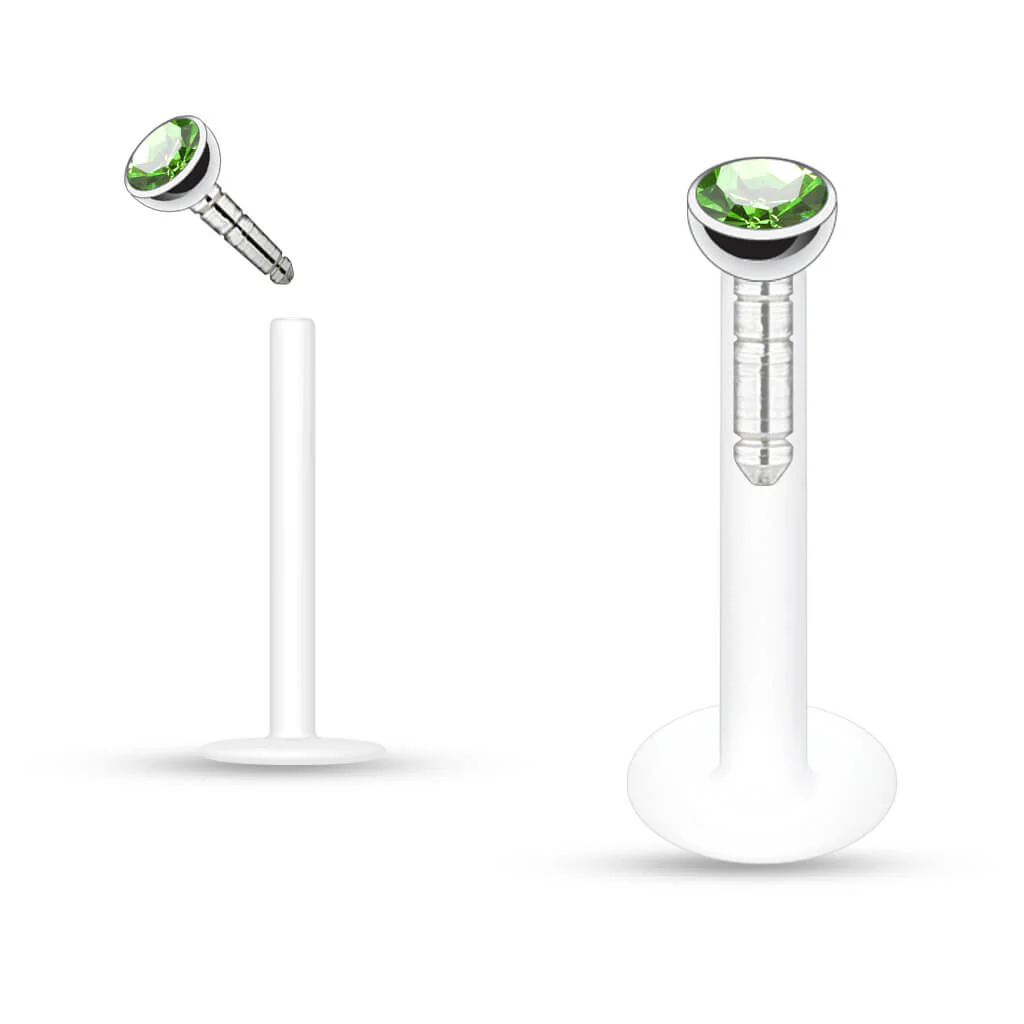 Labret Zirconia dimple setting - Image 7
