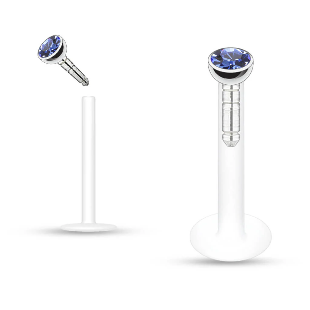 Labret Zirconia dimple setting - Image 9