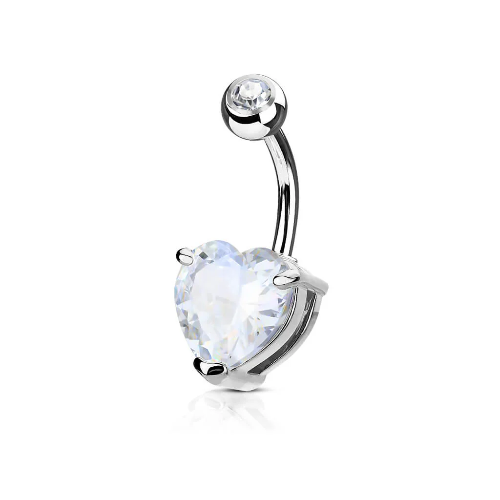 Belly Button Piercing Heart Zirconia - Image 2
