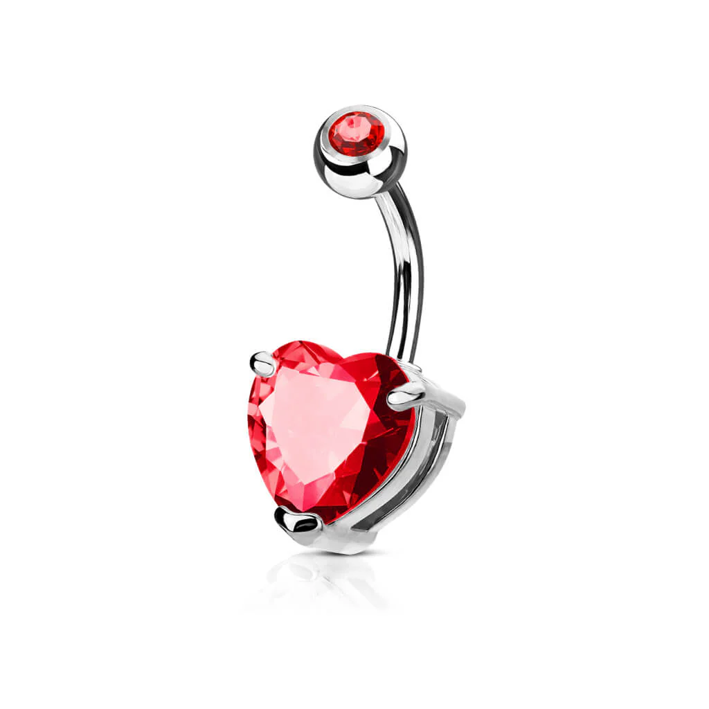 Belly Button Piercing Heart Zirconia - Image 5