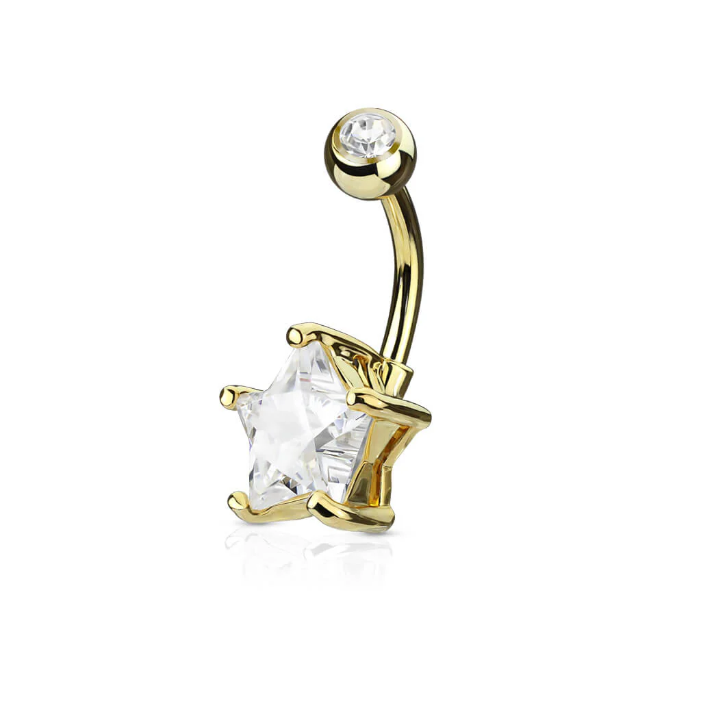Belly Button Piercing Star Zirconia - Image 3
