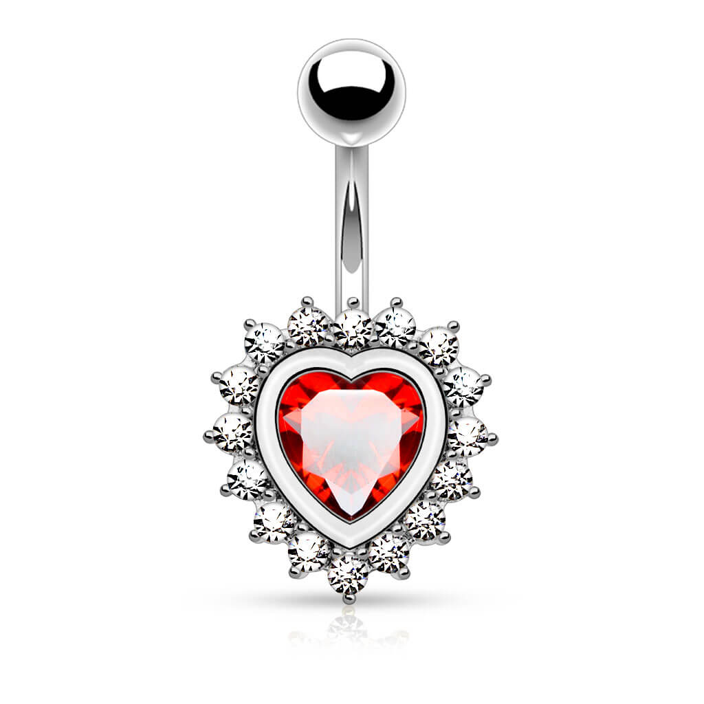 Belly Button Piercing Heart Zirconia - Image 4