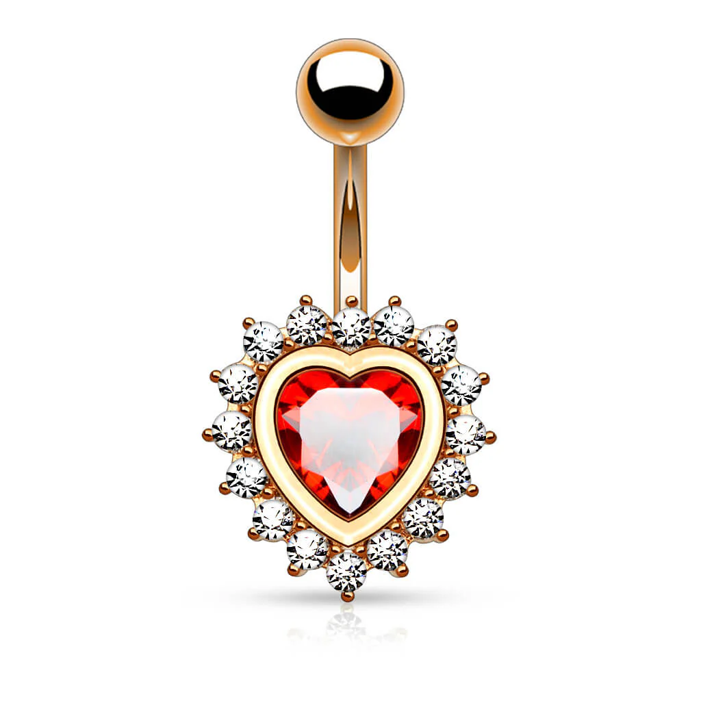 Belly Button Piercing Heart Zirconia - Image 7