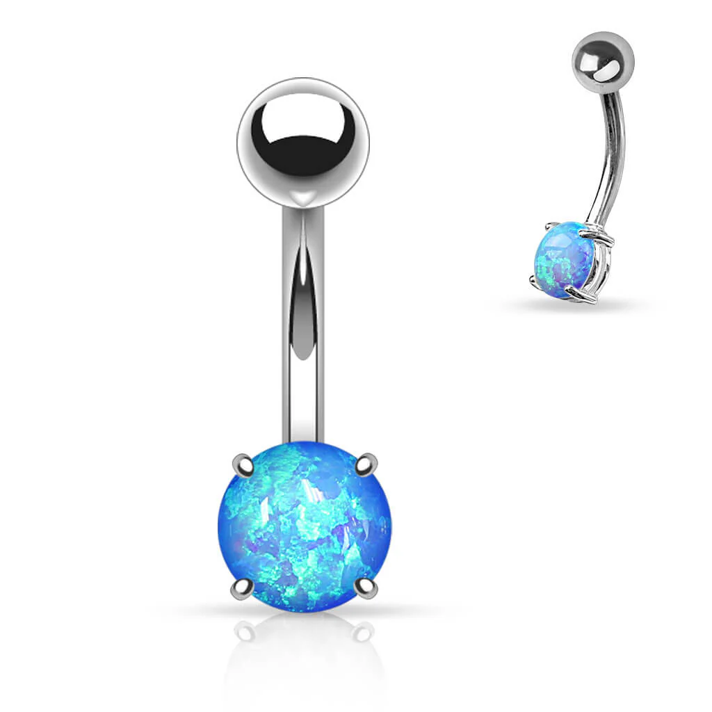 Belly Button Piercing Opal dimple setting - Image 2