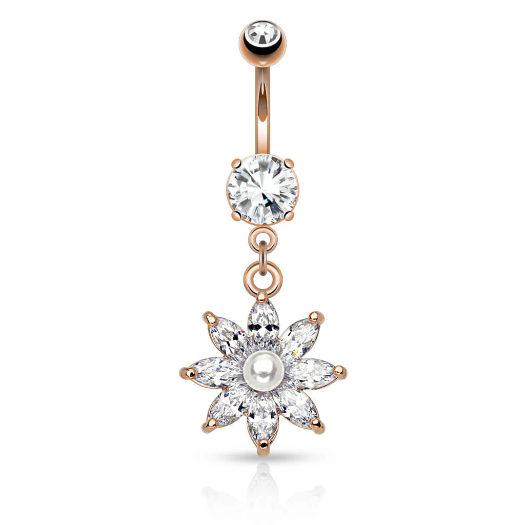 Belly Button Piercing Star dangle Zirconia - Image 4