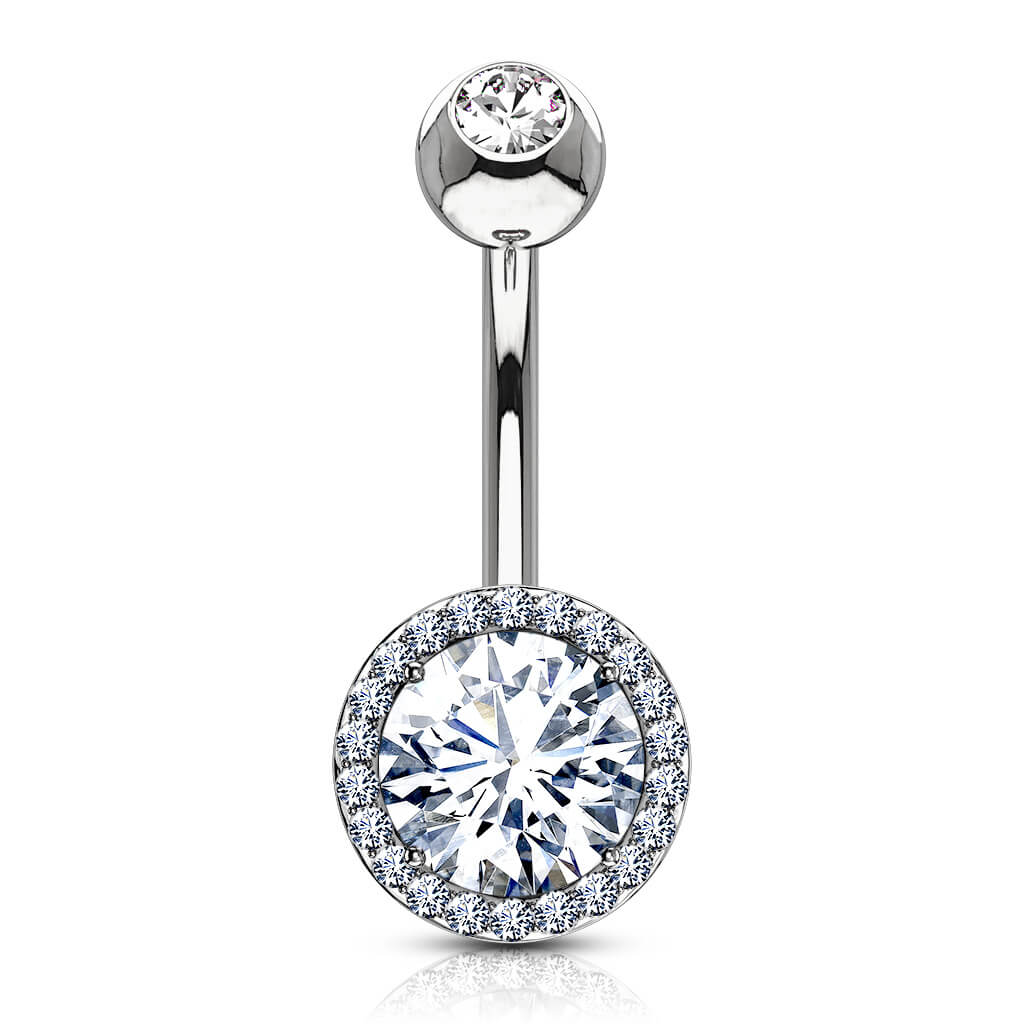 Belly Button Piercing Zirconia Round - Image 2