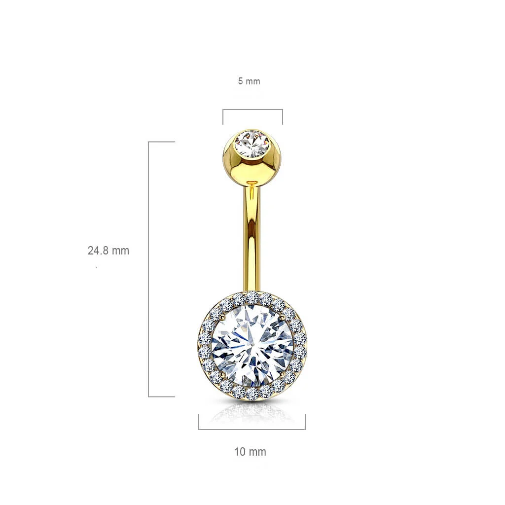Belly Button Piercing Zirconia Round - Image 3