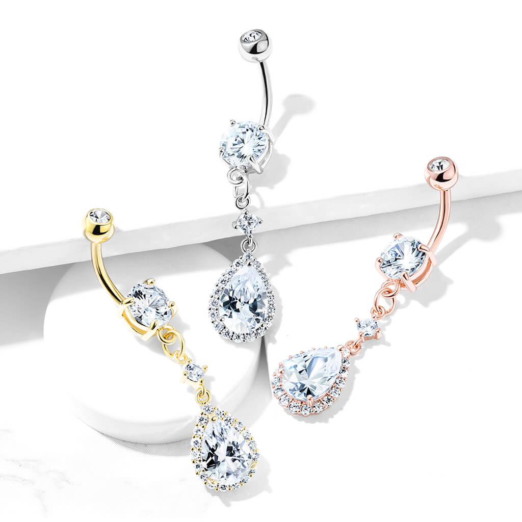 Belly Button Piercing Drops dangle Zirconia - Image 7
