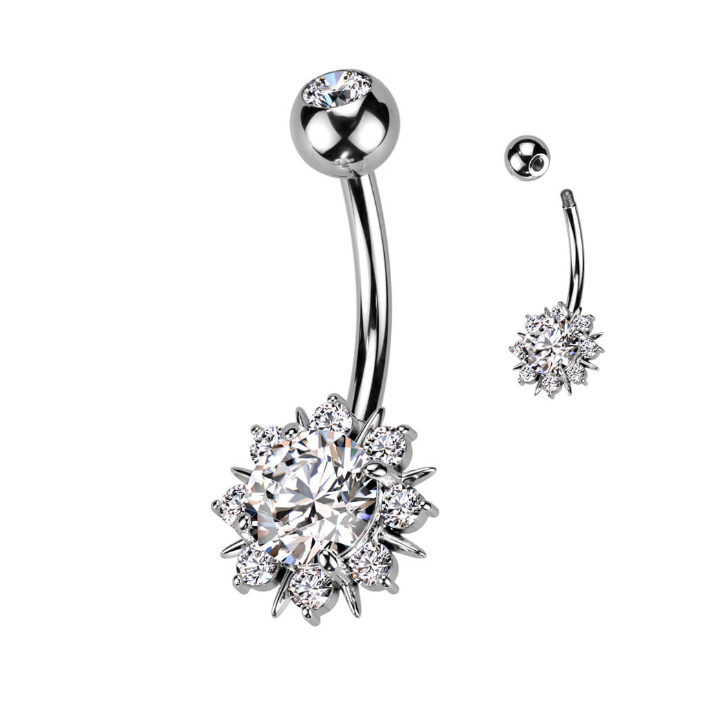 Belly Button Piercing Star Zirconia - Image 2
