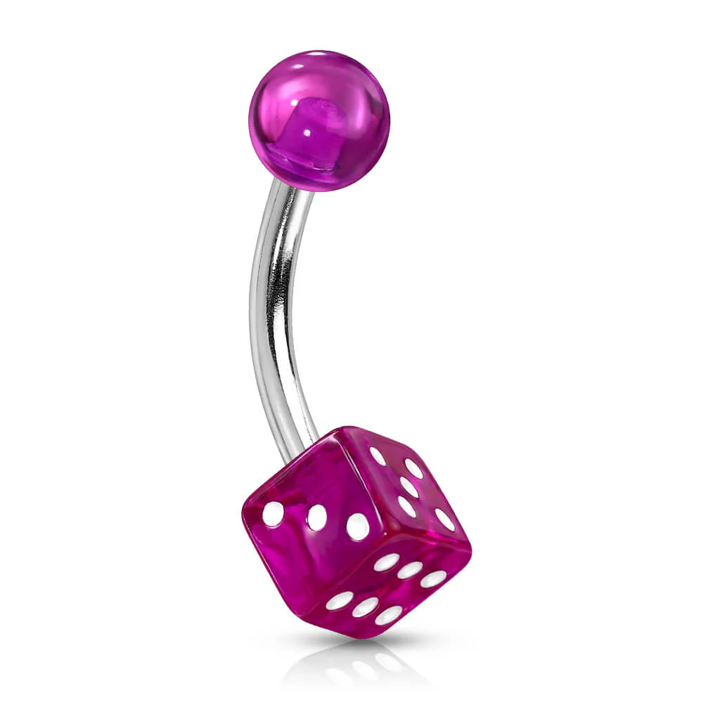 Belly Button Piercing Acrylic Dice - Image 2