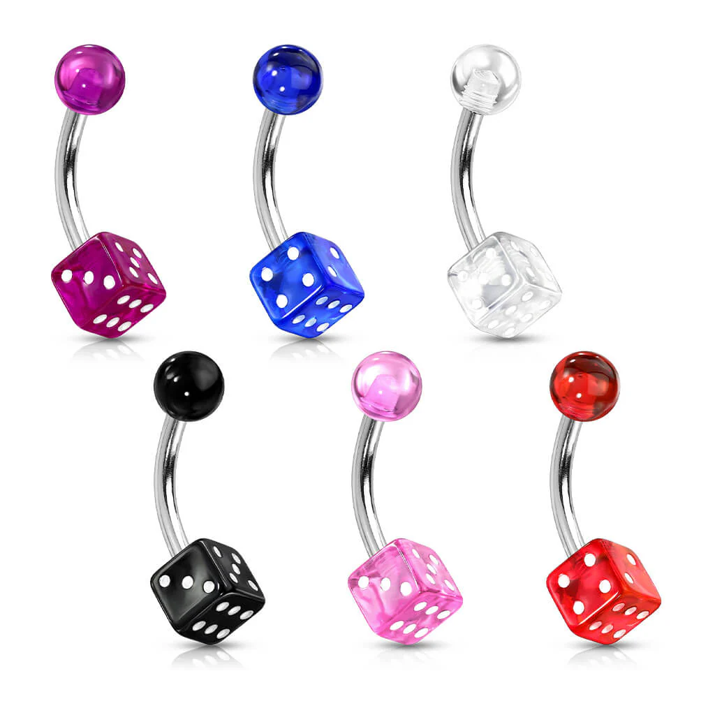 Belly Button Piercing Acrylic Dice - Image 5