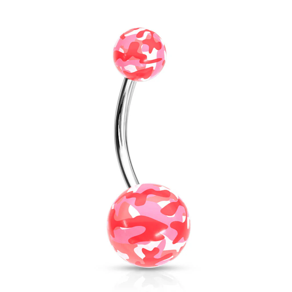 Belly Button Piercing Camouflage acrylic - Image 6