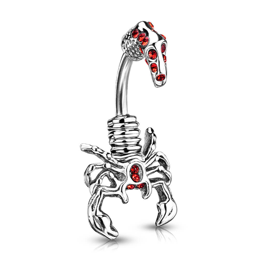 Belly Button Piercing Scorpion Zirconia Silver - Image 7