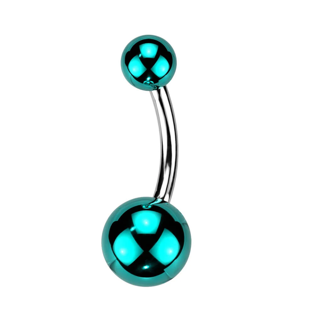 Belly Button Piercing Acrylic Ball Glass Coating - Image 3
