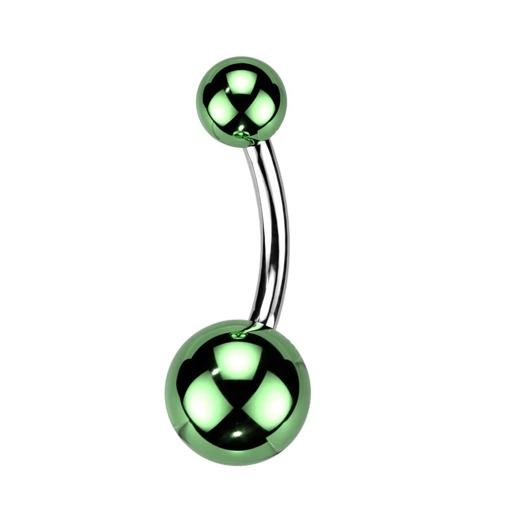 Belly Button Piercing Acrylic Ball Glass Coating - Image 4