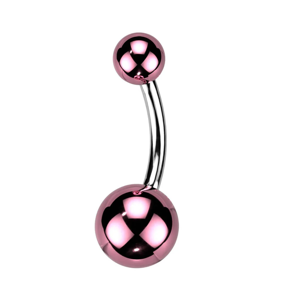 Belly Button Piercing Acrylic Ball Glass Coating - Image 5