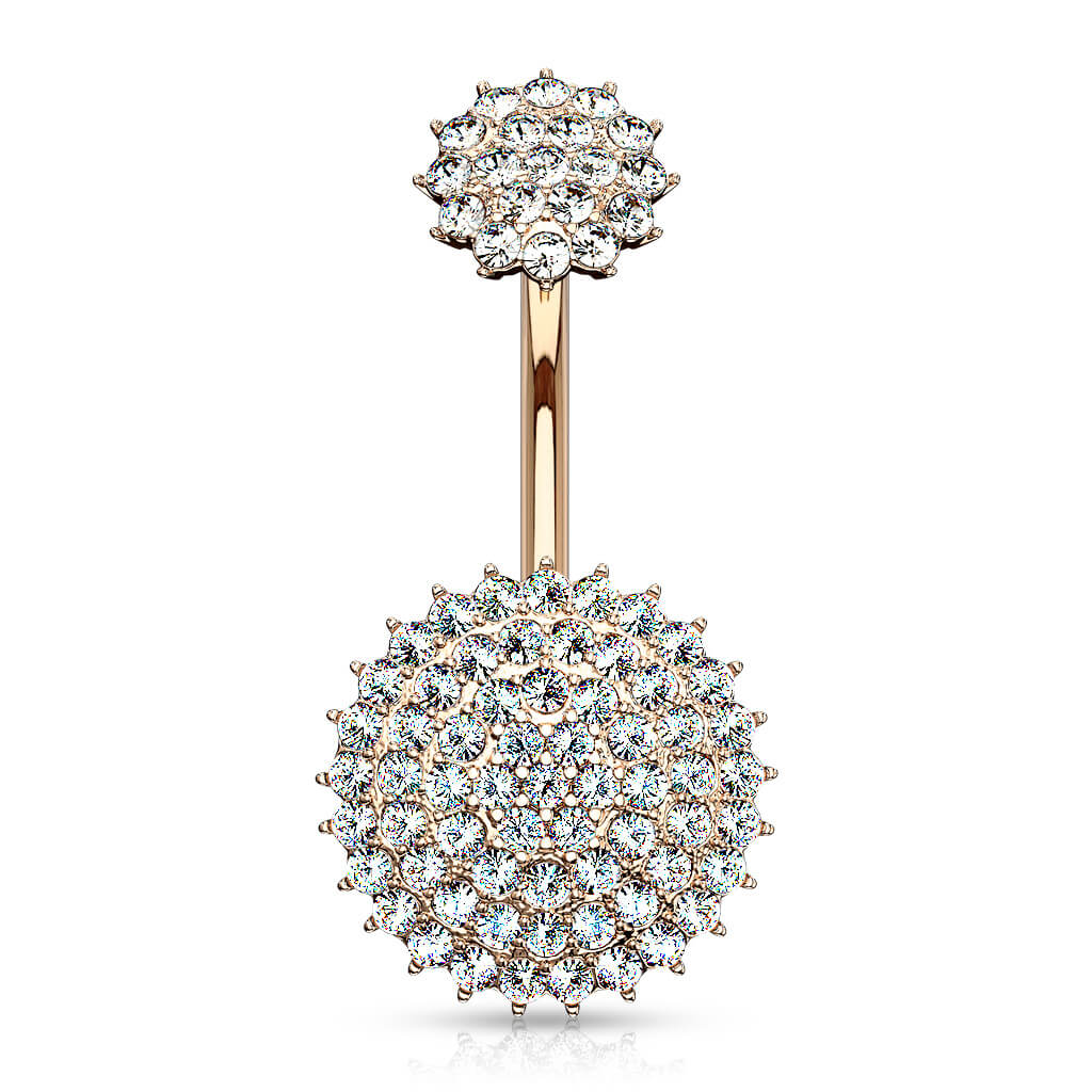 Belly Button Piercing Ball Zirconia Internally Threaded - Image 8