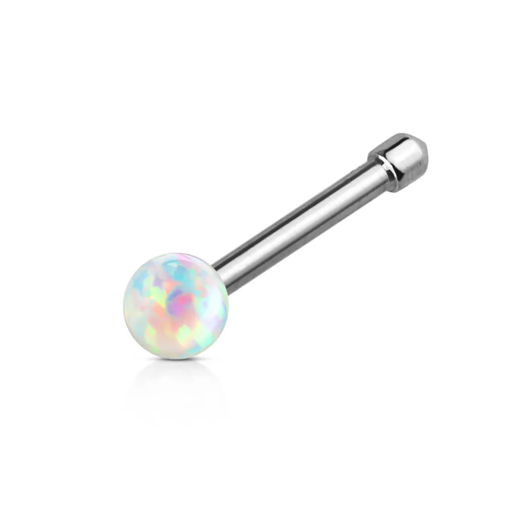 Nose Stud Opal Ball - Image 3