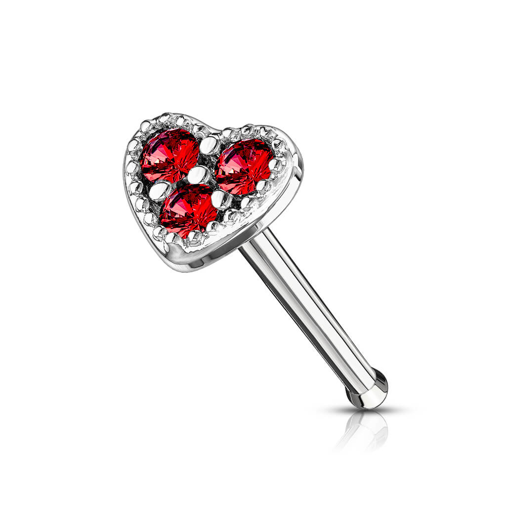 Nose Stud Heart Zirconia - Image 10