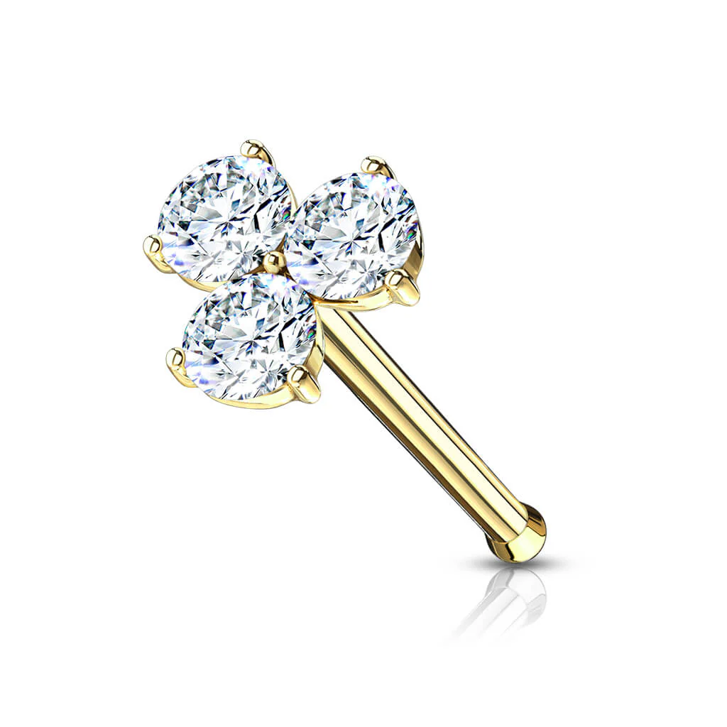 Nose Stud Triangle Zirconia - Image 4