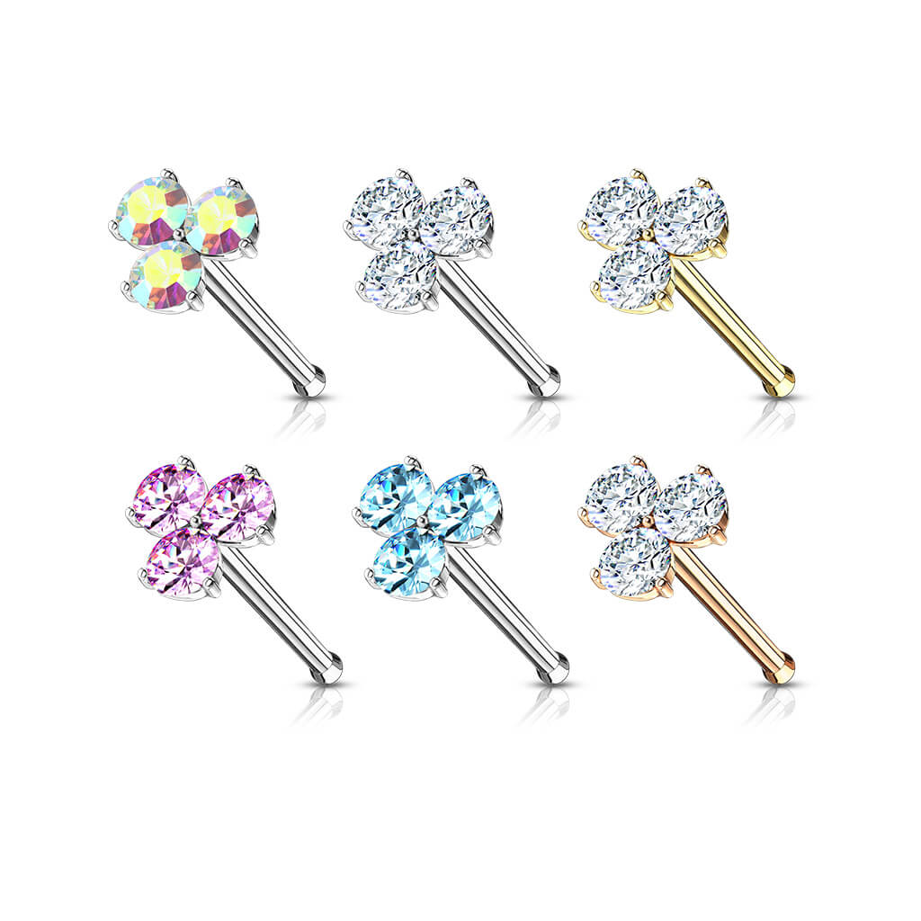 Nose Stud Triangle Zirconia - Image 5