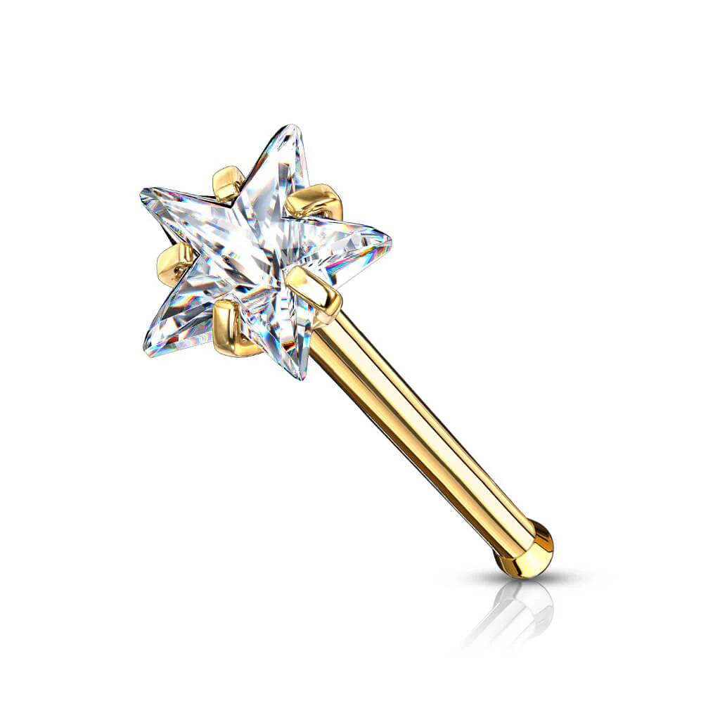 Nose Stud Star Zirconia - Image 4