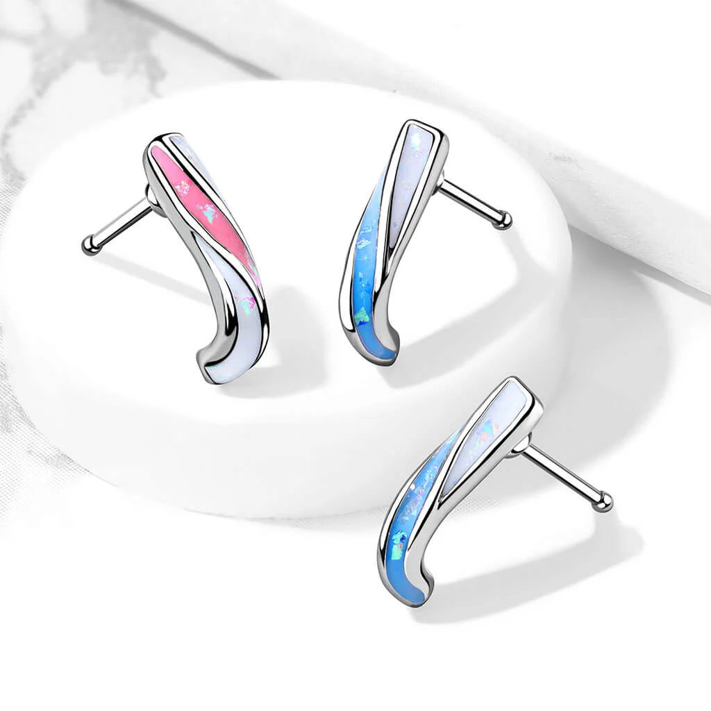 Nose Crawler Twist Opal Silver - Image 6